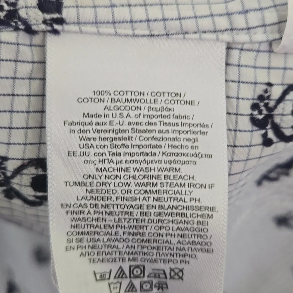 Brooks Brothers White Patterned Shirt - Picture 7 of 10